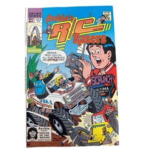 Archies Series R/C Racers Comic #8 November 1990 Adventure Bagged Boarded